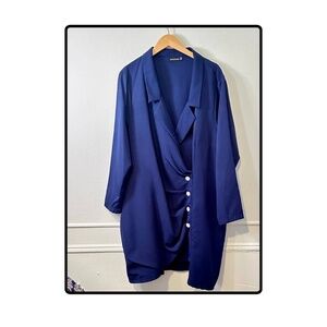 Pretty Little Thing Royal Blue Blazer Dress Size 3X